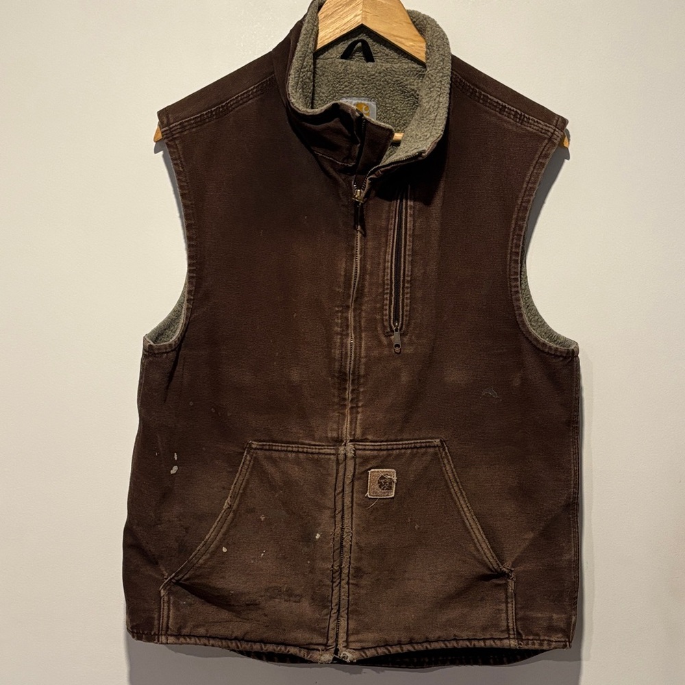 Carhartt Brown Sleeveless Vest